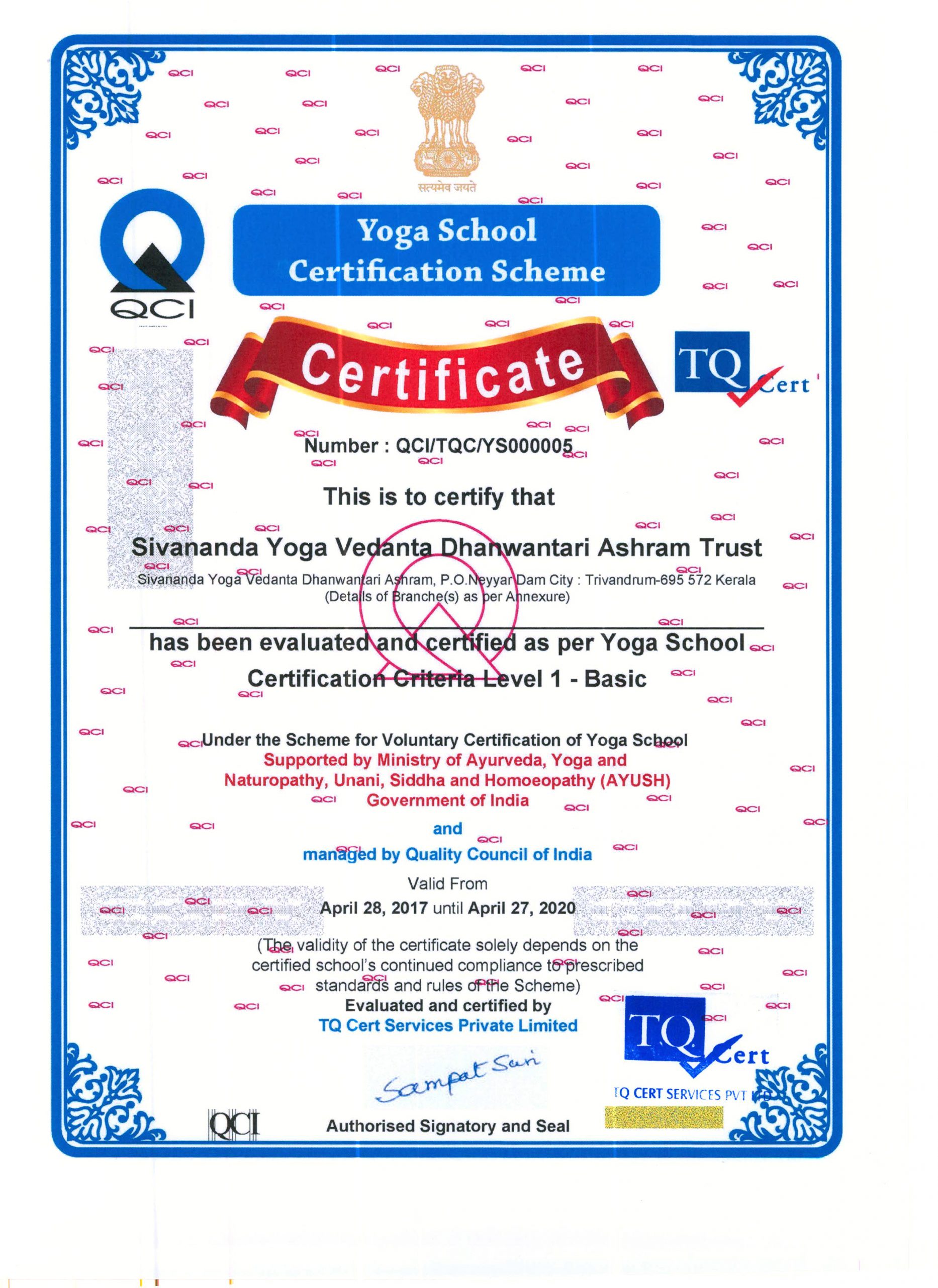 sivananda-gudur-ttc-upgrade-programme-qci-certificate