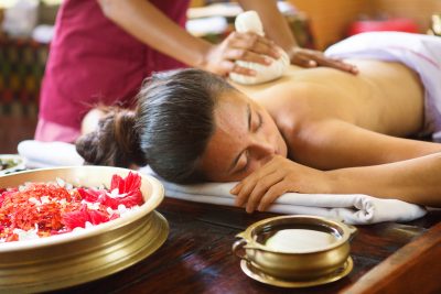 Ayurvedic Herb Bundle Massage